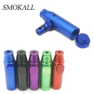 50Pcs Aluminum Snuff Smoke Sniffer Snuff Tube Smoking Cigarette Tobacco Herb Accessories