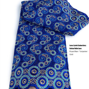 Super Neat Soft Cotton Lace Lurex Embroidery African Swiss Voile Fabric 2023 Modern Traditional Inspired Casual Occasional Wear