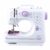 Portable Sewing Machine Mini Electric Household Crafting Mending Overlock 12 Stitches with Presser Foot Pedal